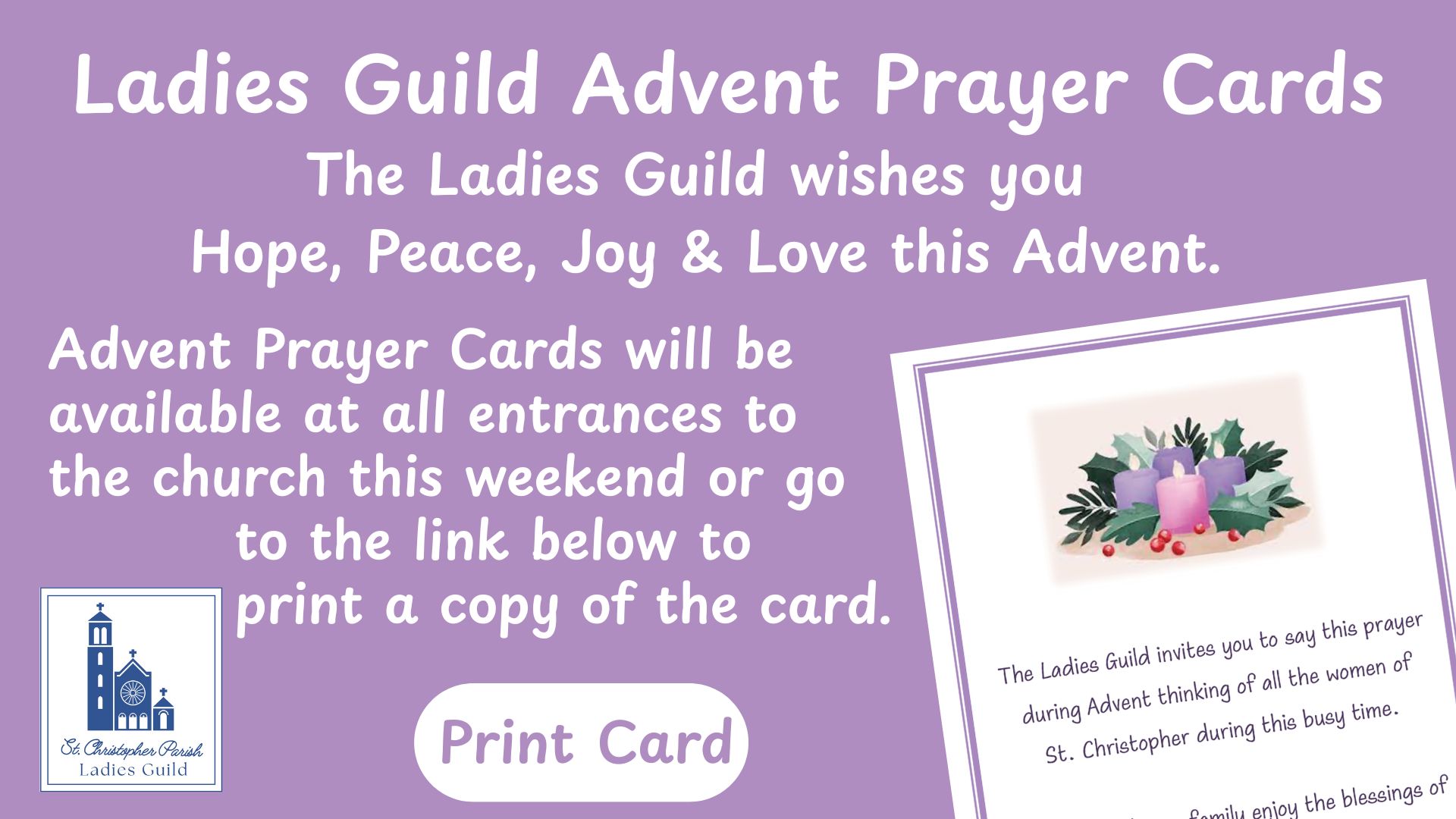 LG Advent Prayer cards